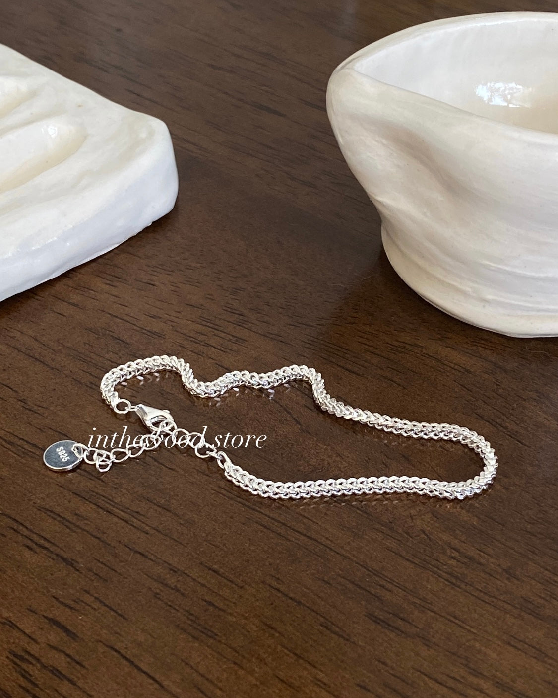 [925silver] Square chain Bracelet