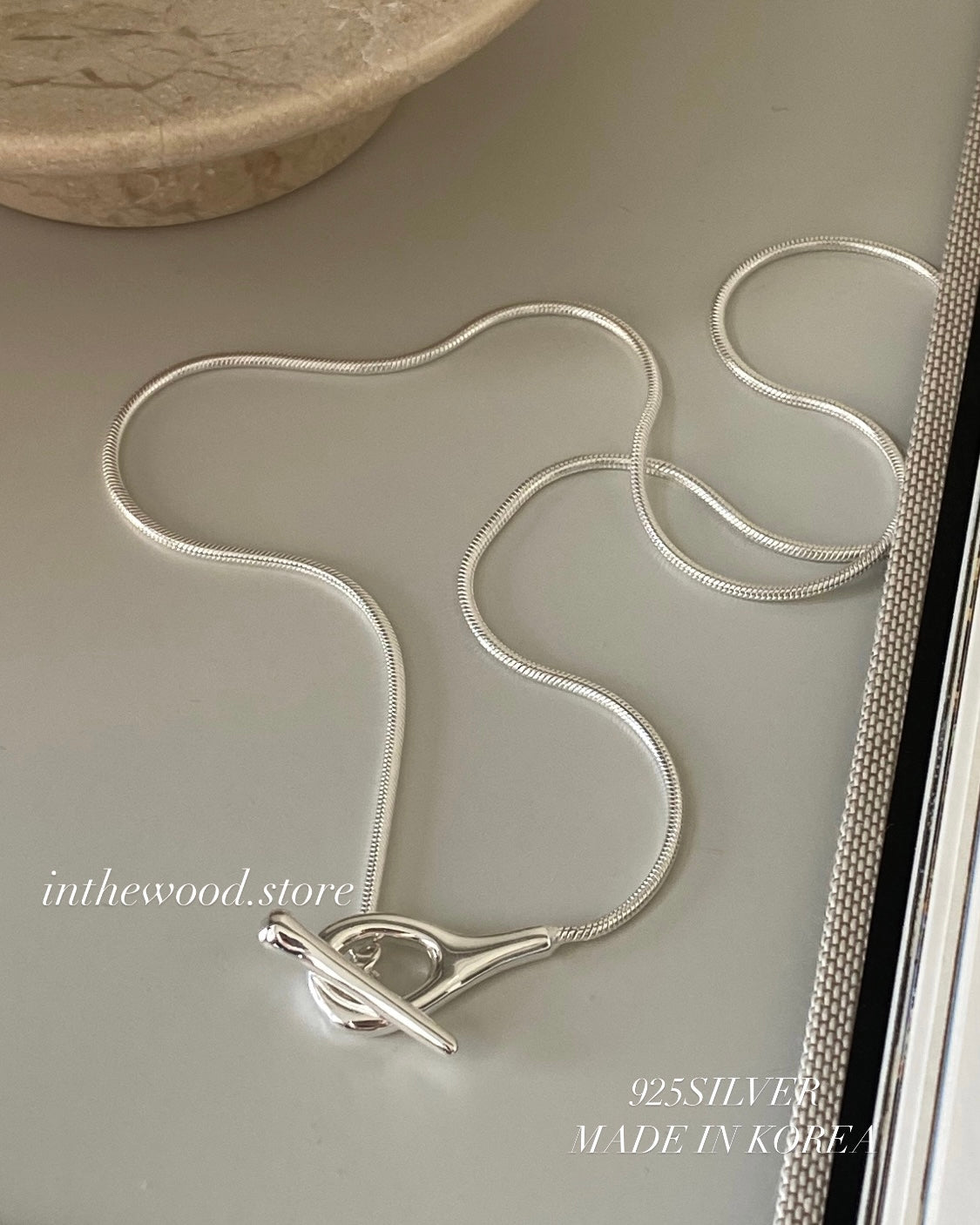 [925silver] Silky TO Necklace
