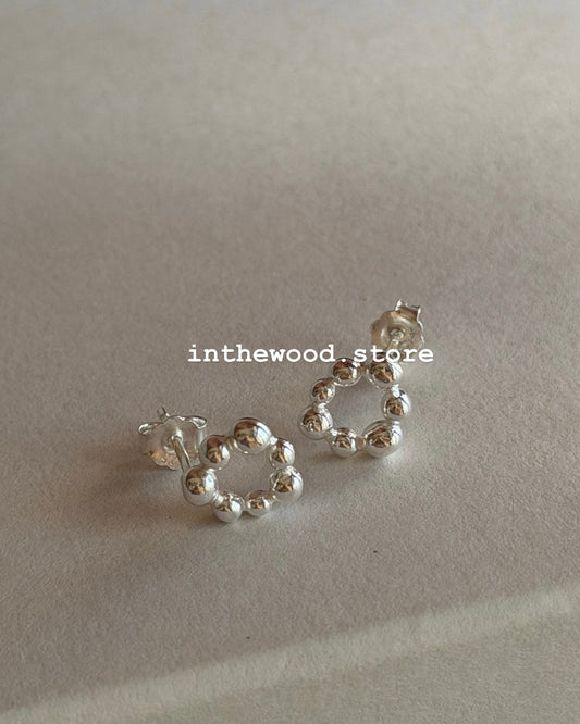 [925silver] Donut Earrings