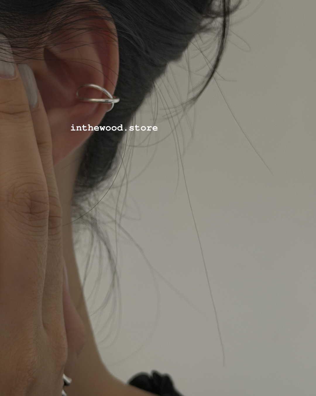 [Handmade 925silver] Cross Ear Cuff