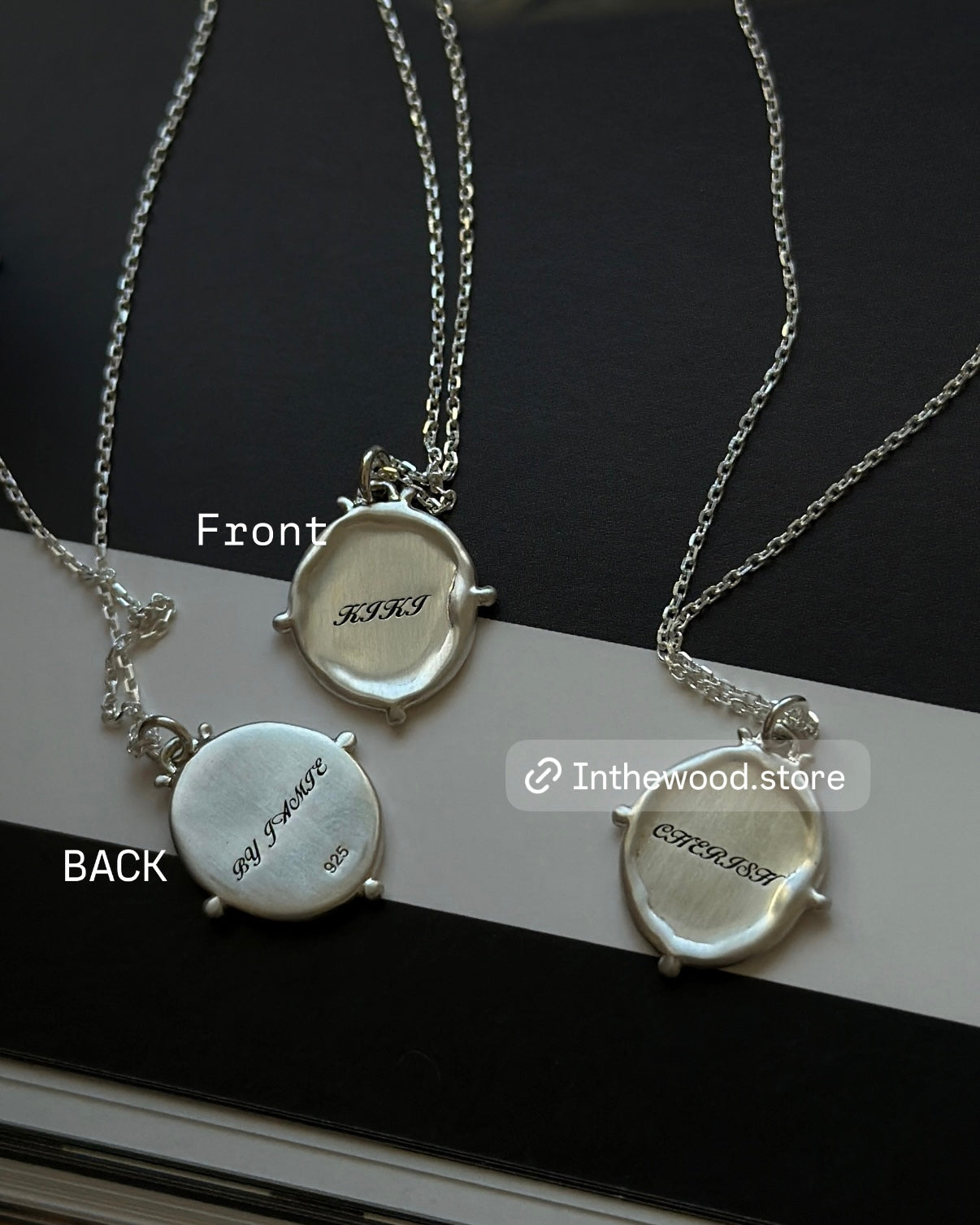 [925silver] Customized lettering ✨Lettering Tag Necklace