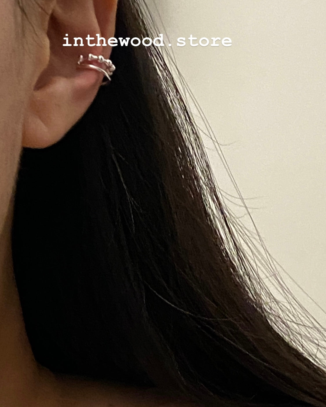 [925silver] Lace Bell Ear Cuff