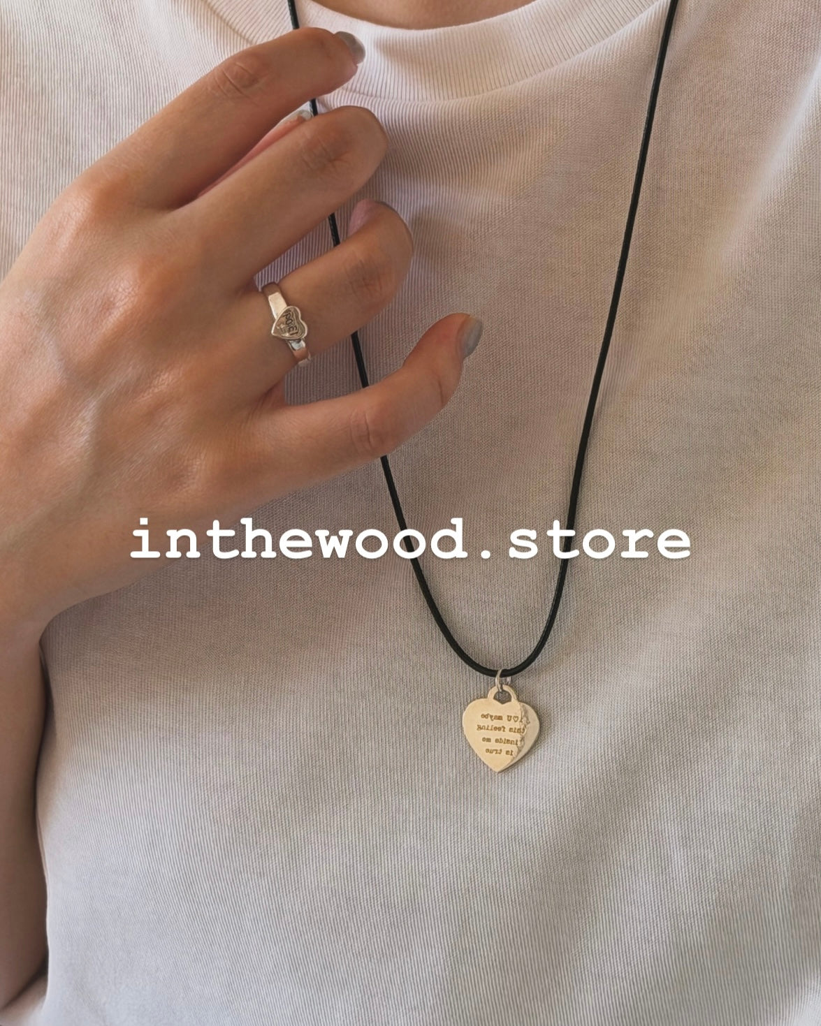 [925silver] Custom Engraved LOVE Letter Necklace