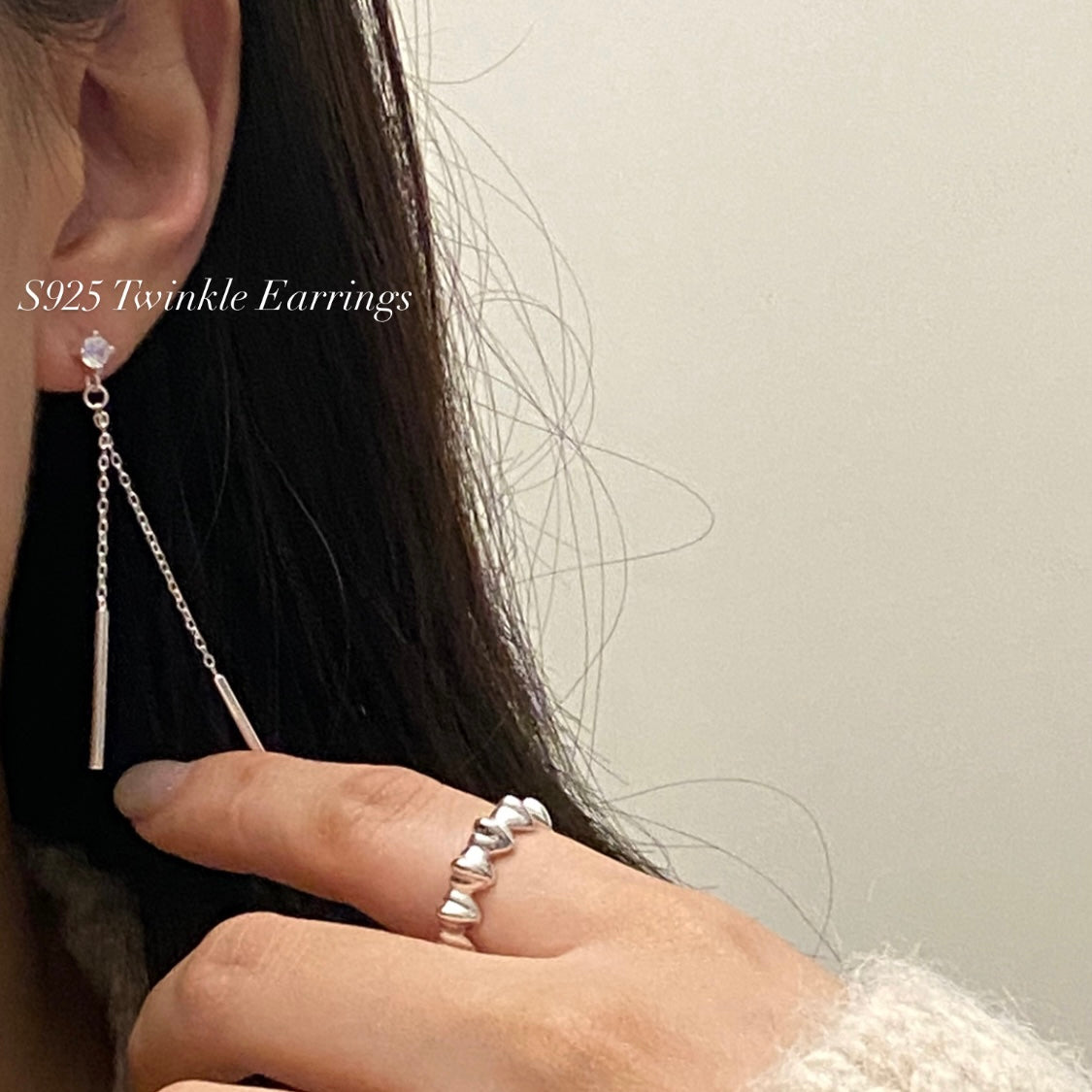 [925silver] Twinkle Earrings
