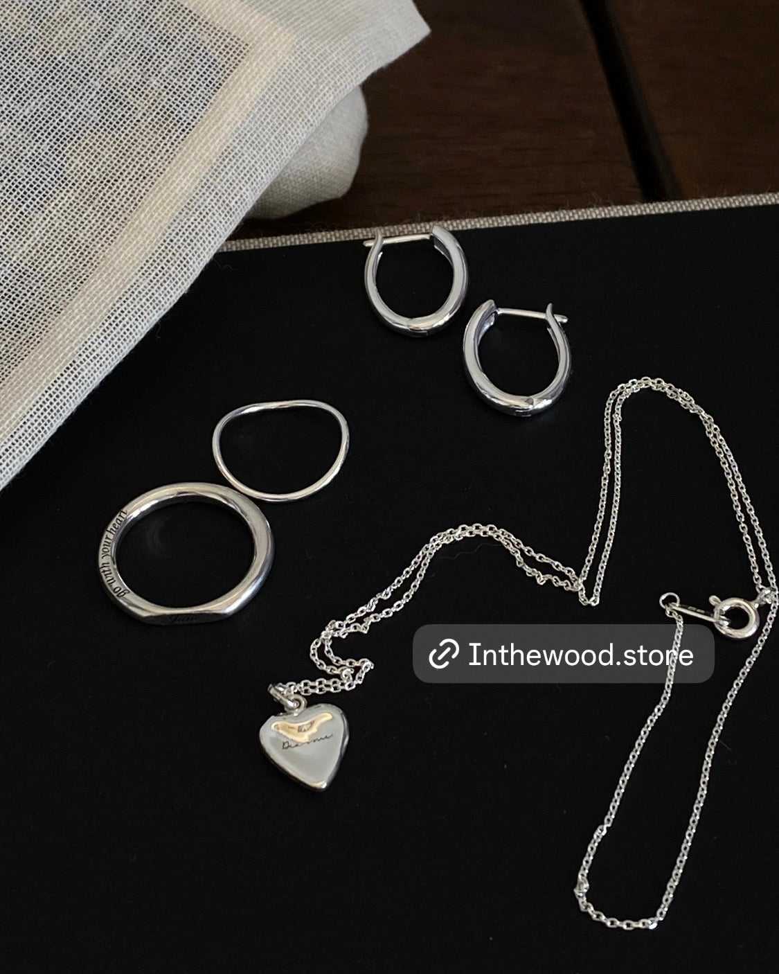 [925silver] Ellipse Earrings