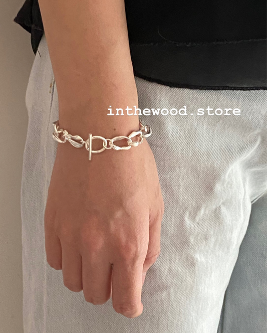 [925silver] Bold TO Chain Bracelet