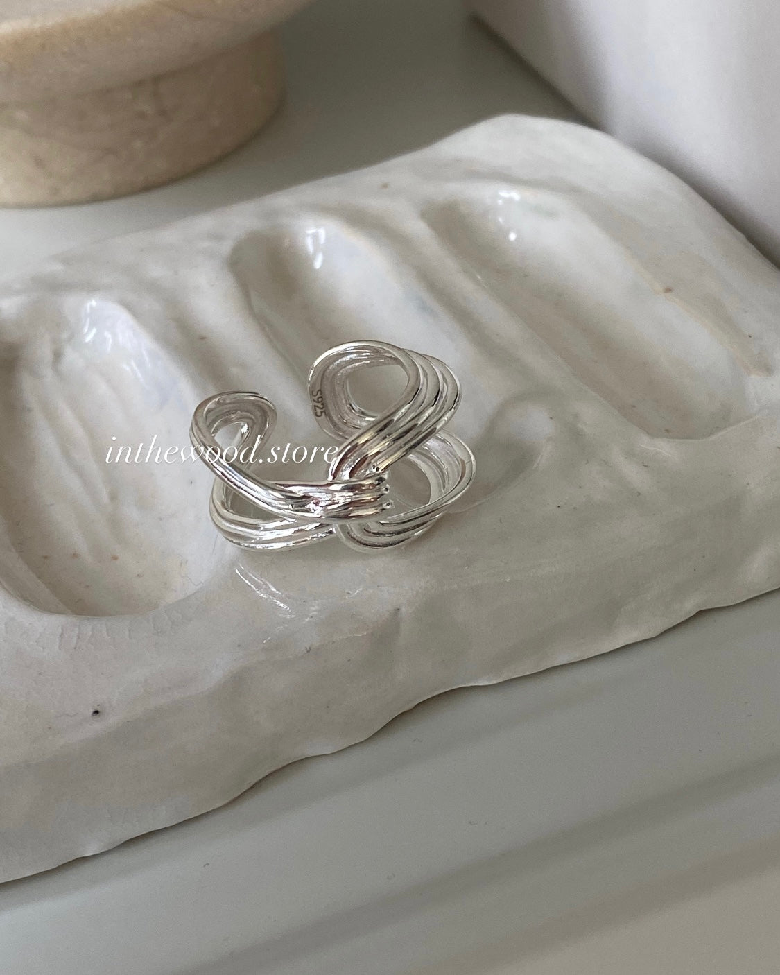 [925silver] Cross Knot Ring