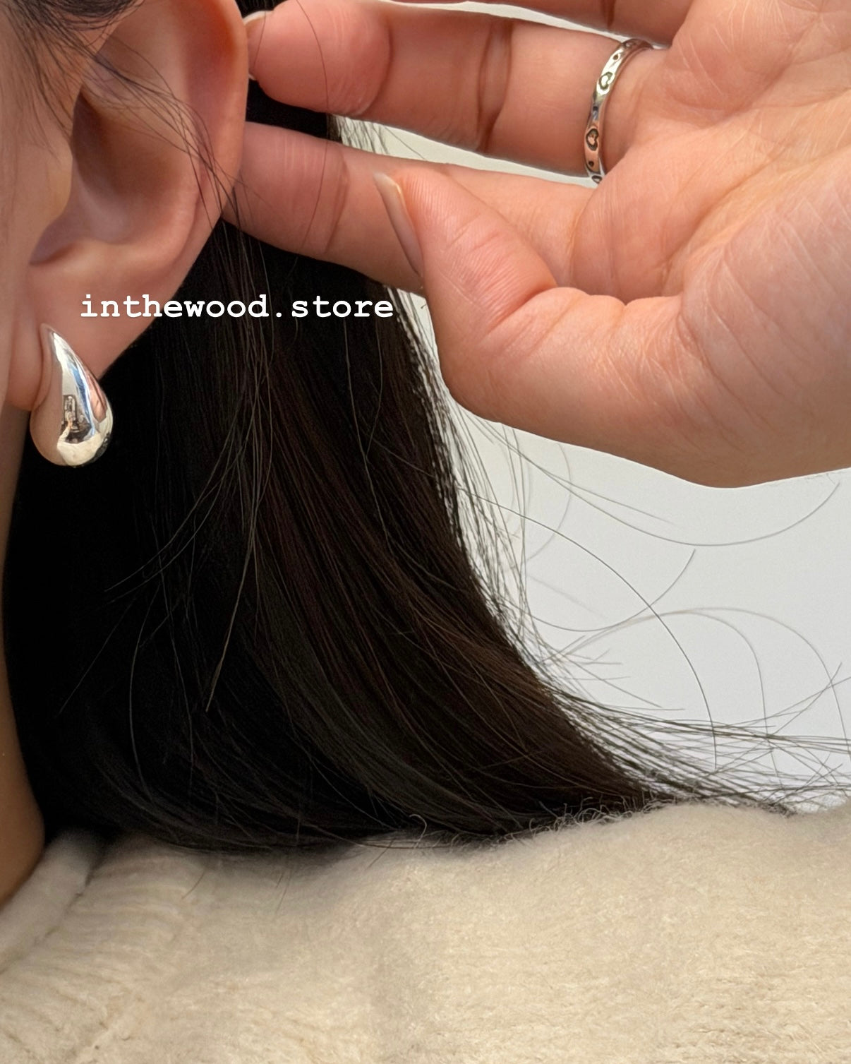 [925silver] Bold Drip Earrings