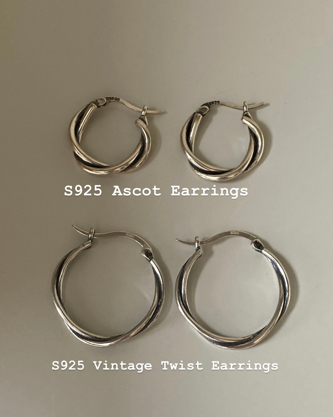 Welfare model 🎀[925silver] Vintage Twist Earrings