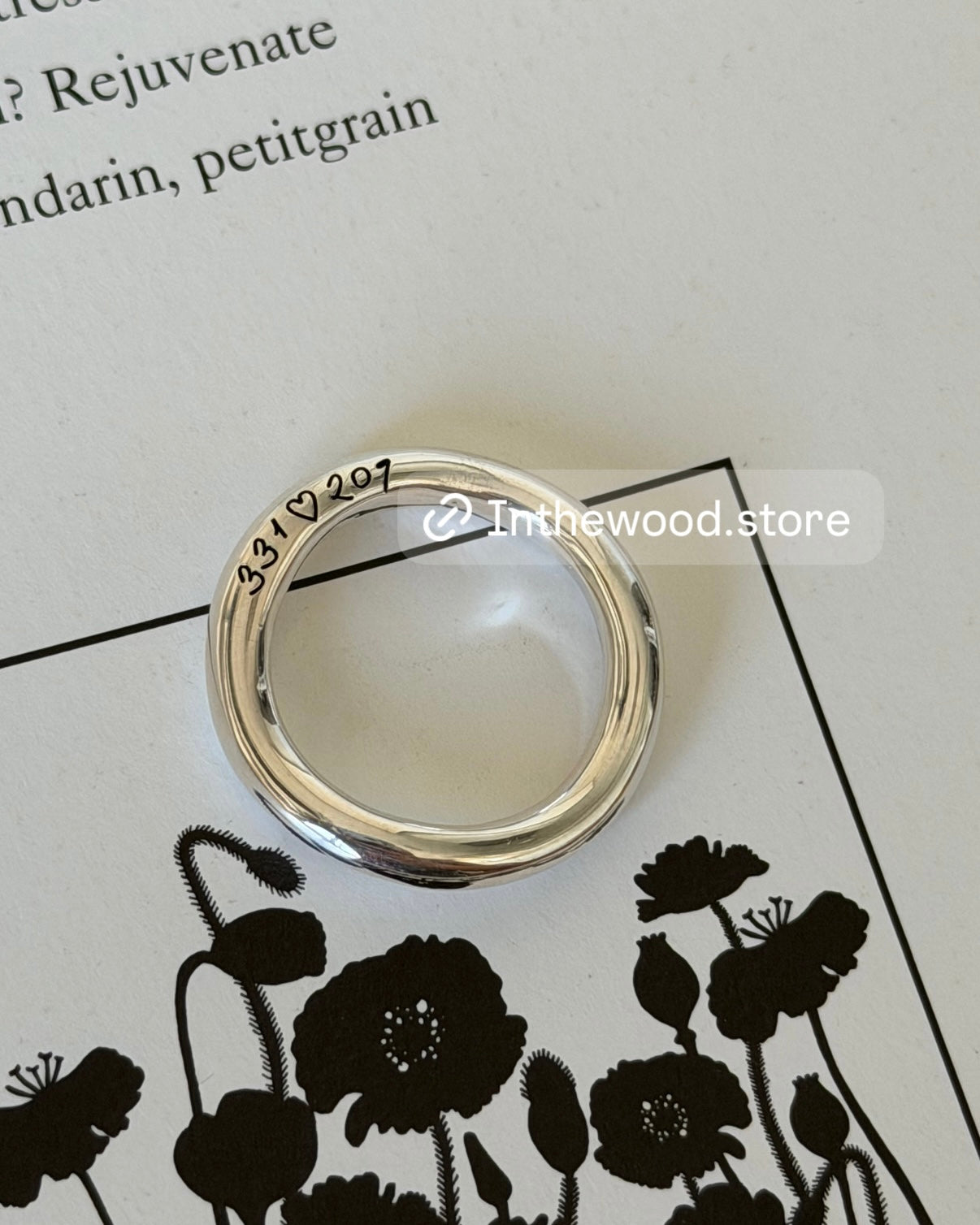 [925silver] Customized lettering ✨Wave Letter Ring