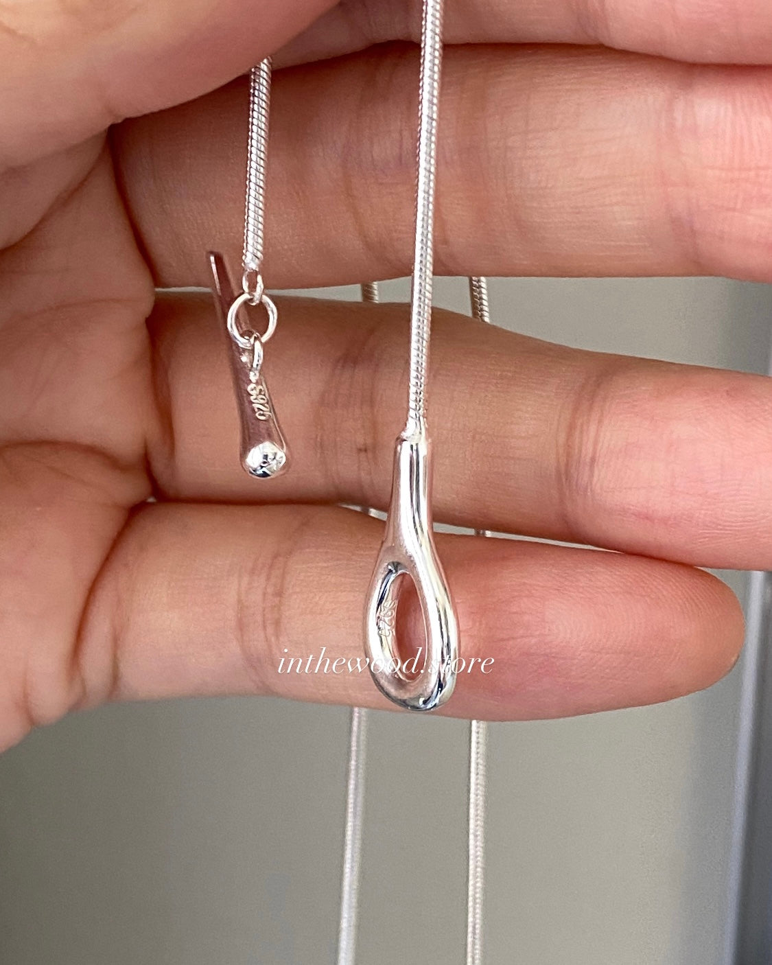 [925silver] Silky TO Necklace