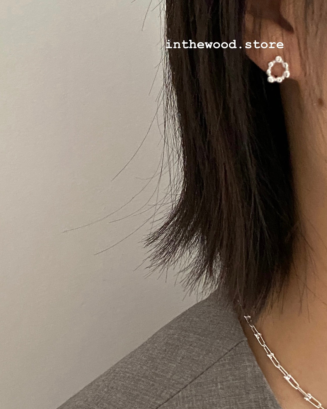 [925silver] Donut Earrings