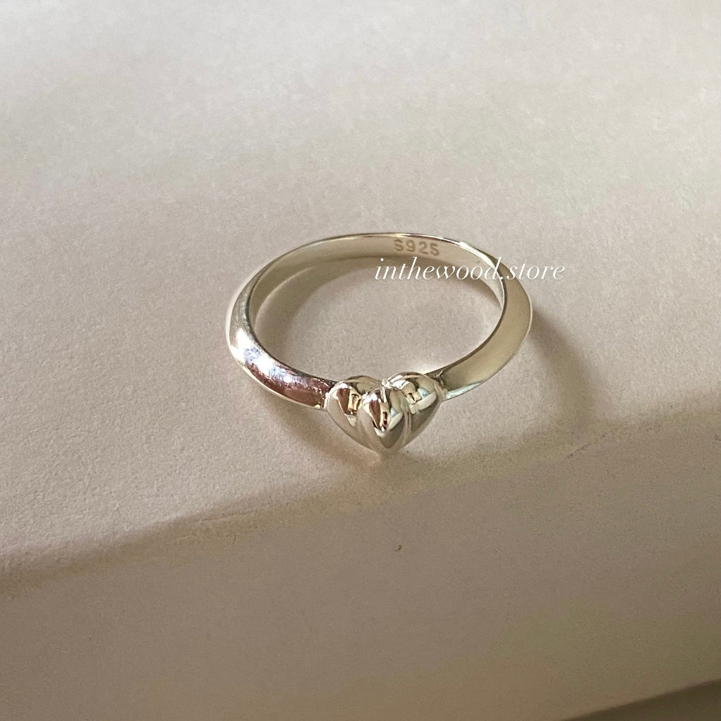 [925silver] Berry Heart Ring