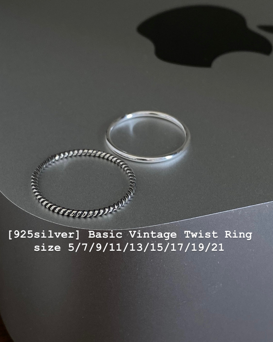 [925silver] Basic Vintage Twist Ring