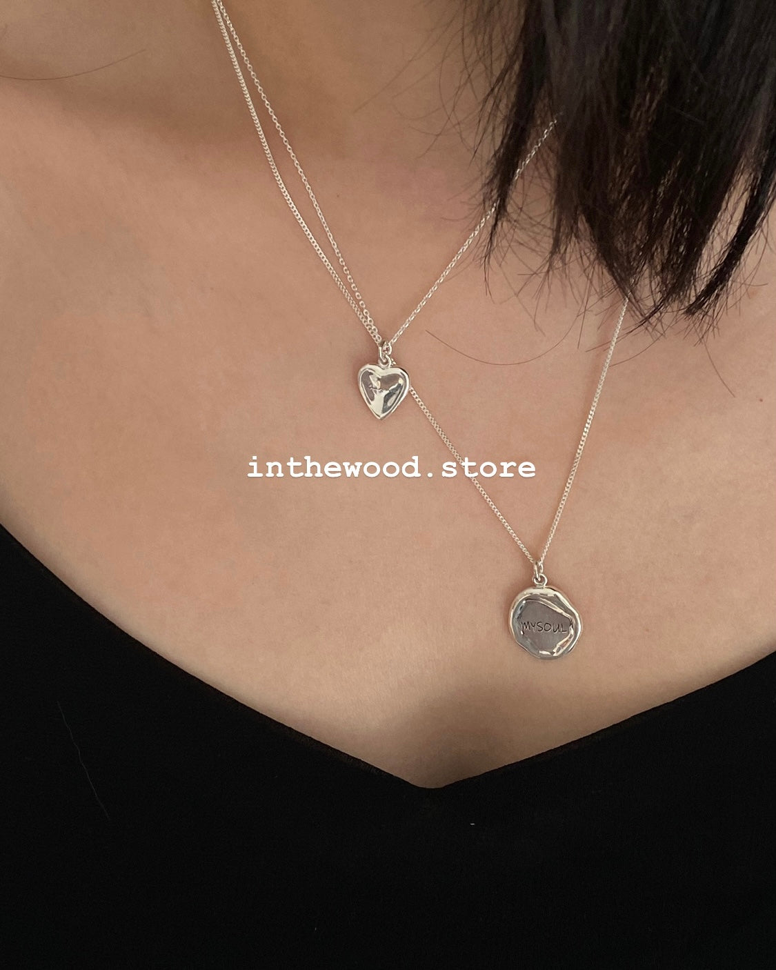 [Handmade 925silver] Customized Engraving Love Necklace
