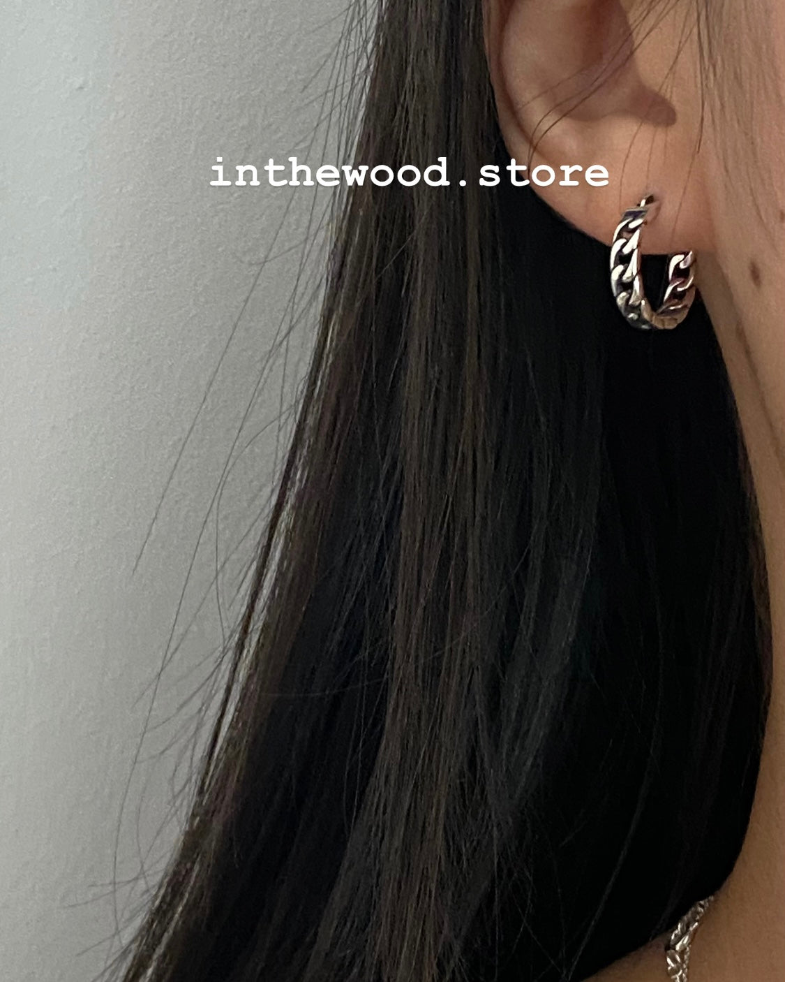 [925silver] Vintage Chain Earrings