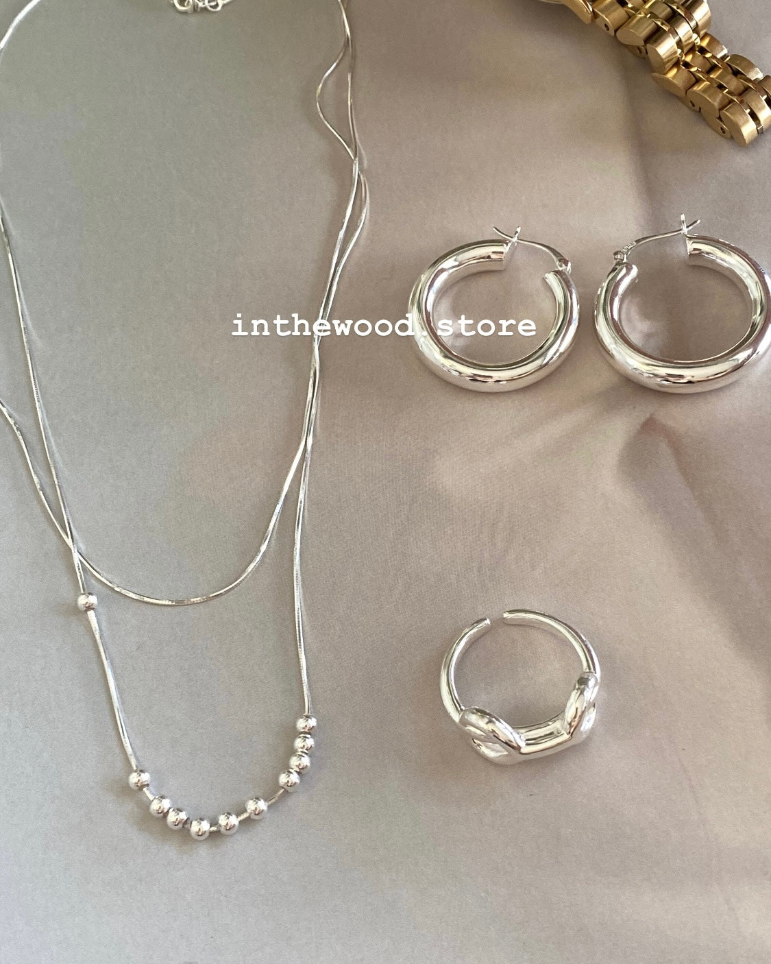 [925silver] Layer Dots Necklace