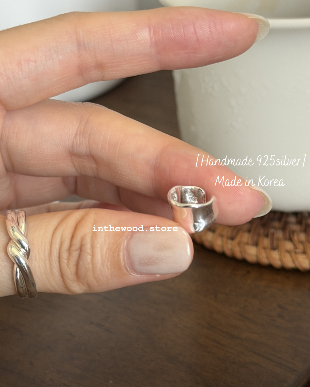 [Handmade 925silver] Paper Band Ear Cuff