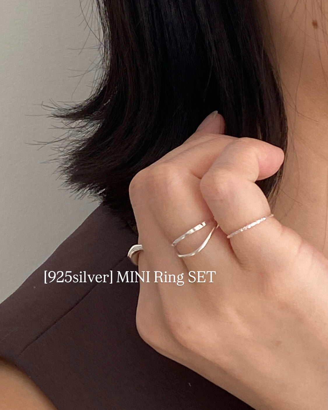 [925silver] MINI Rings SET