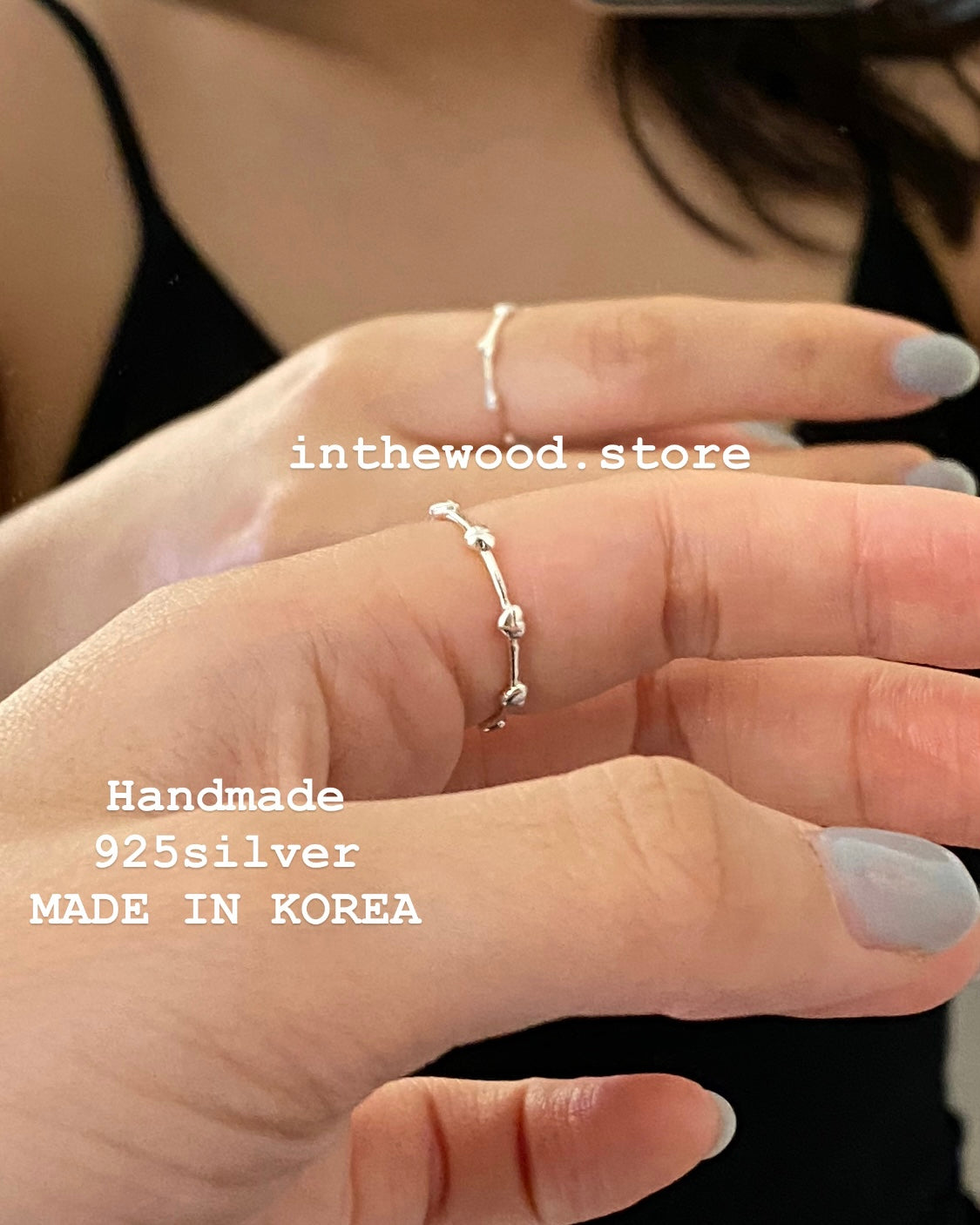 [Handmade 925silver] Mini Baby Hearts Ring