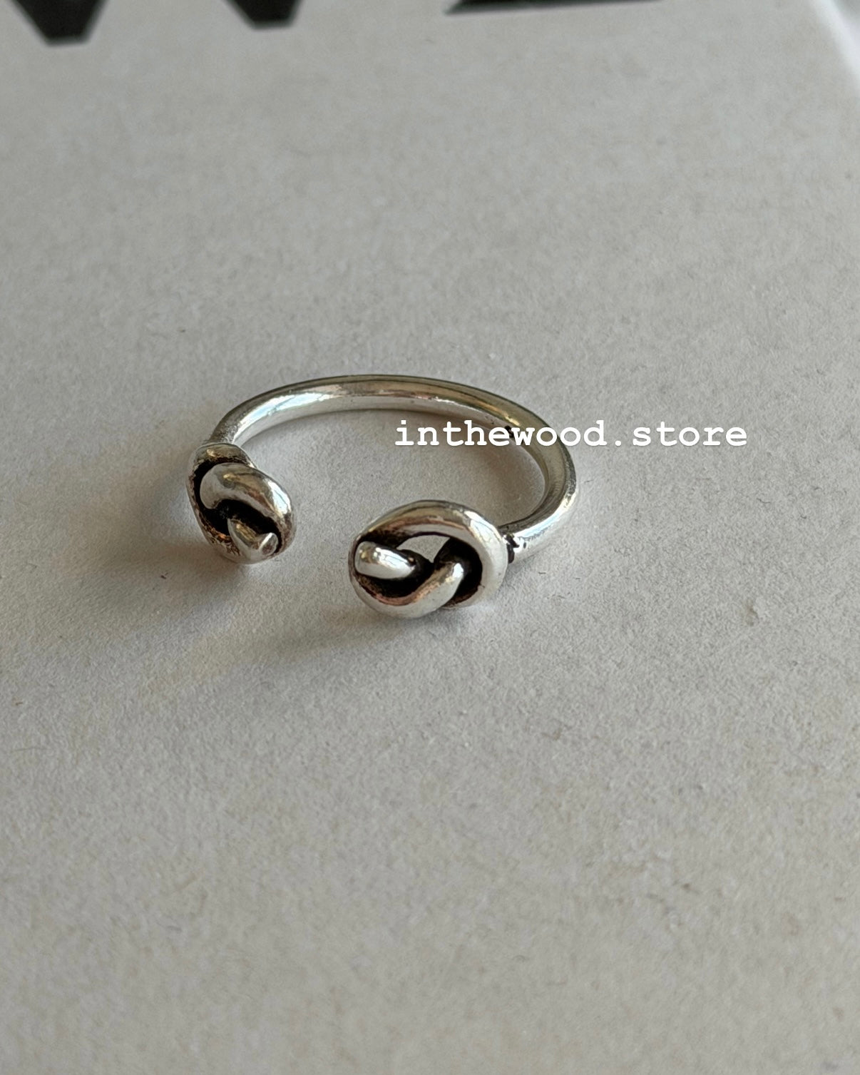 [925silver] Vintage Double Knot Ring