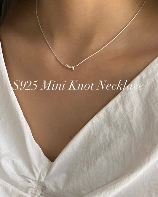 [925silver] Mini Knot Necklace