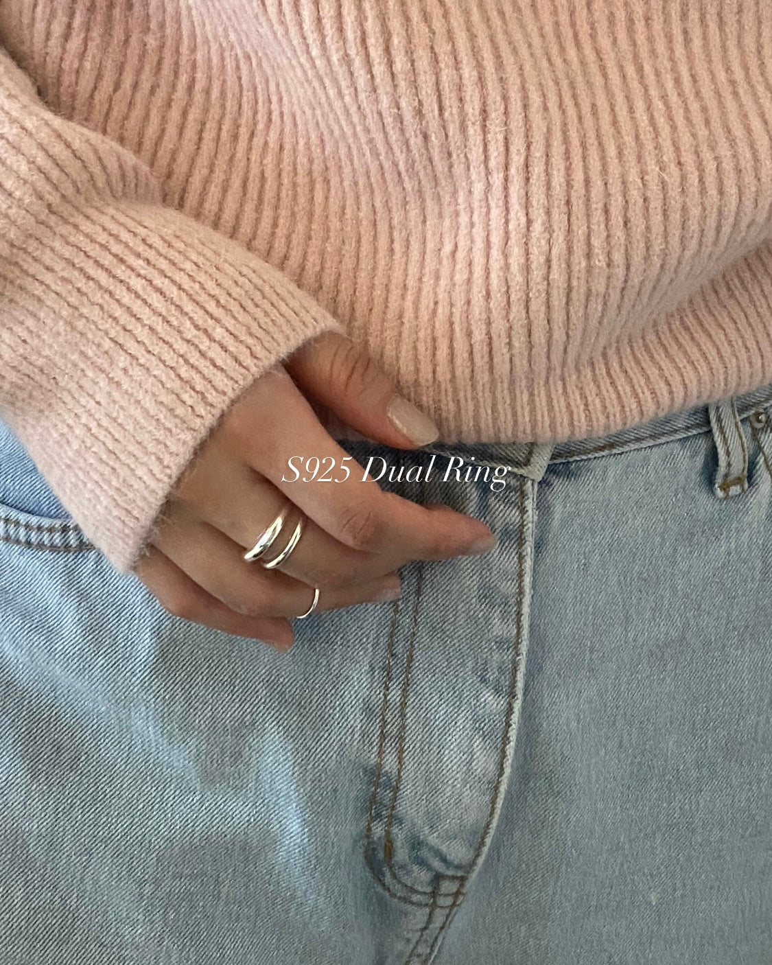 [925silver] Dual Ring