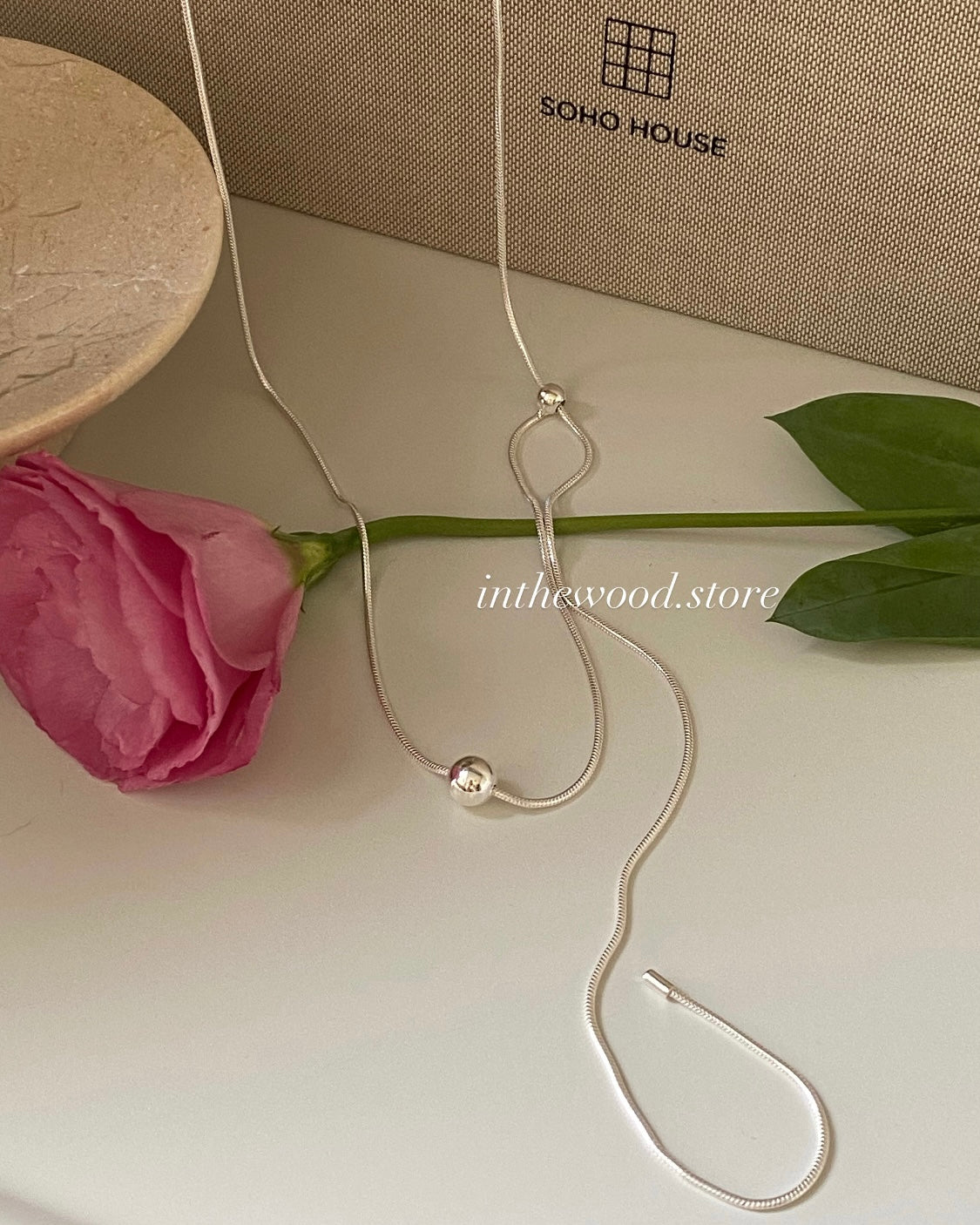 [925silver] Long Dot Necklace