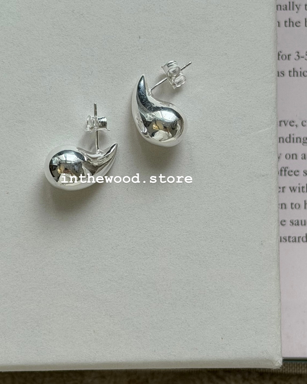 [925silver] Bold Drip Earrings