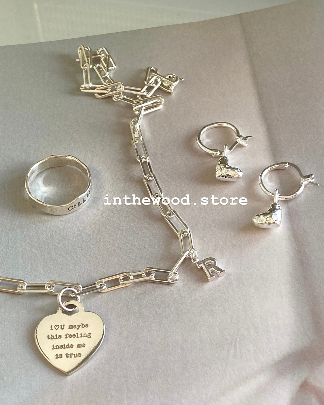 [925silver] Twinkle Heart Earrings