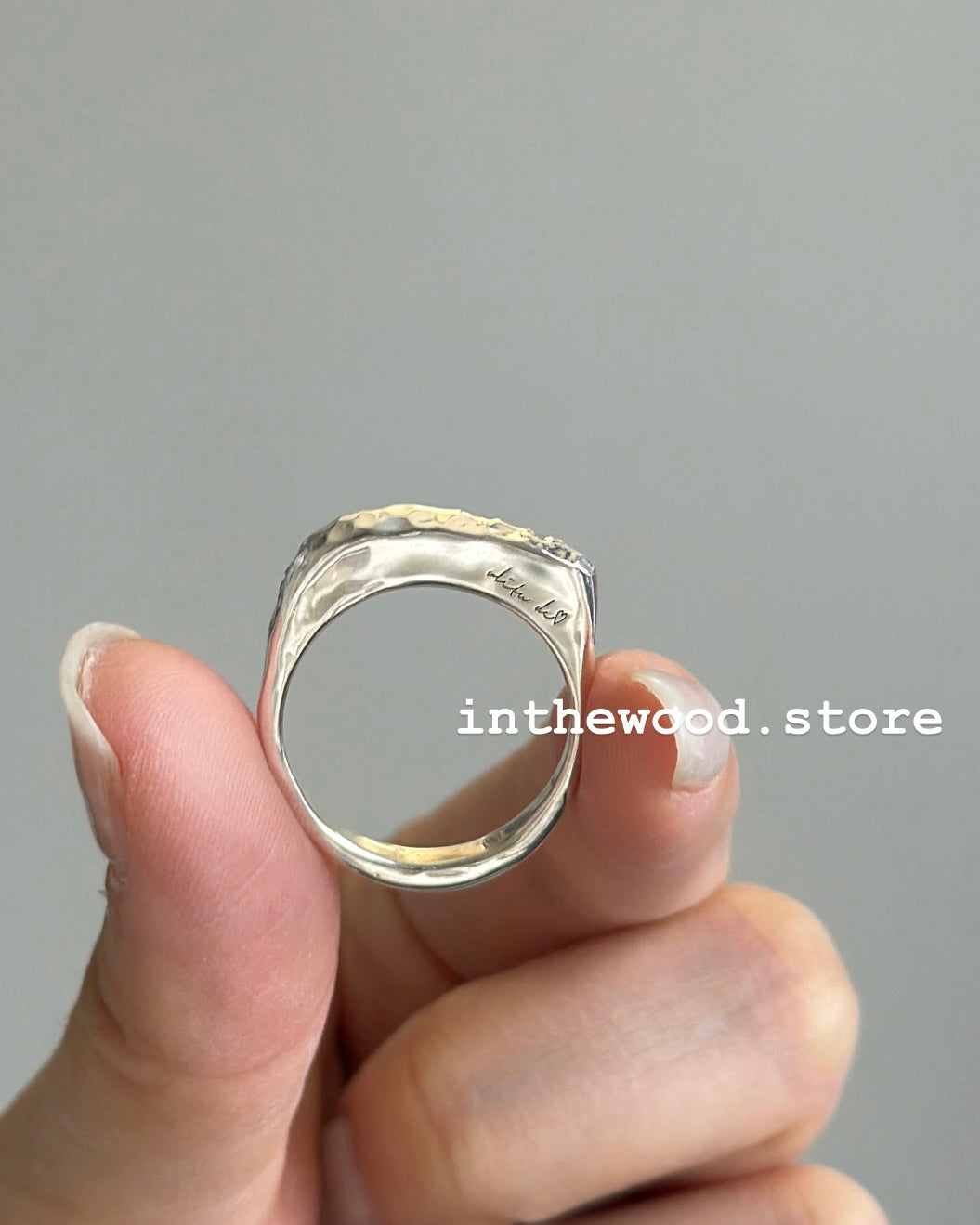 [Handmade 925silver] Craft Letter Ring