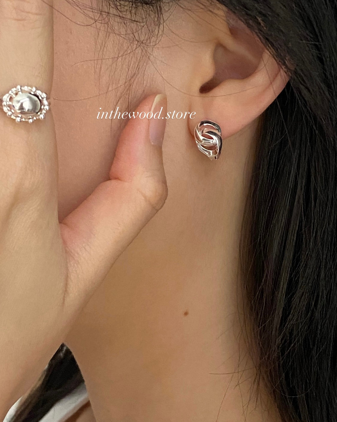 [925silver] Toggle One Touch Earrings