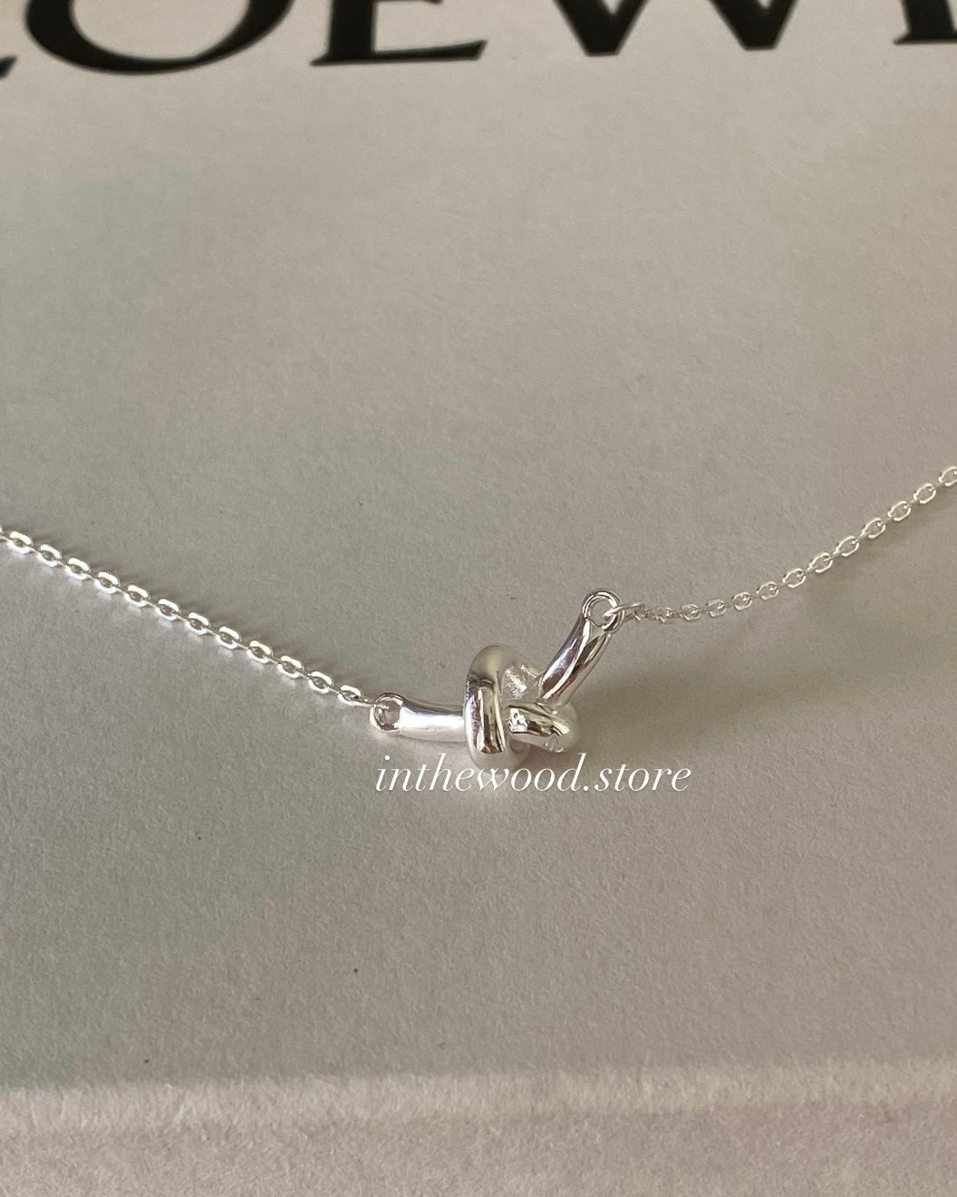 [925silver] Knot Necklace