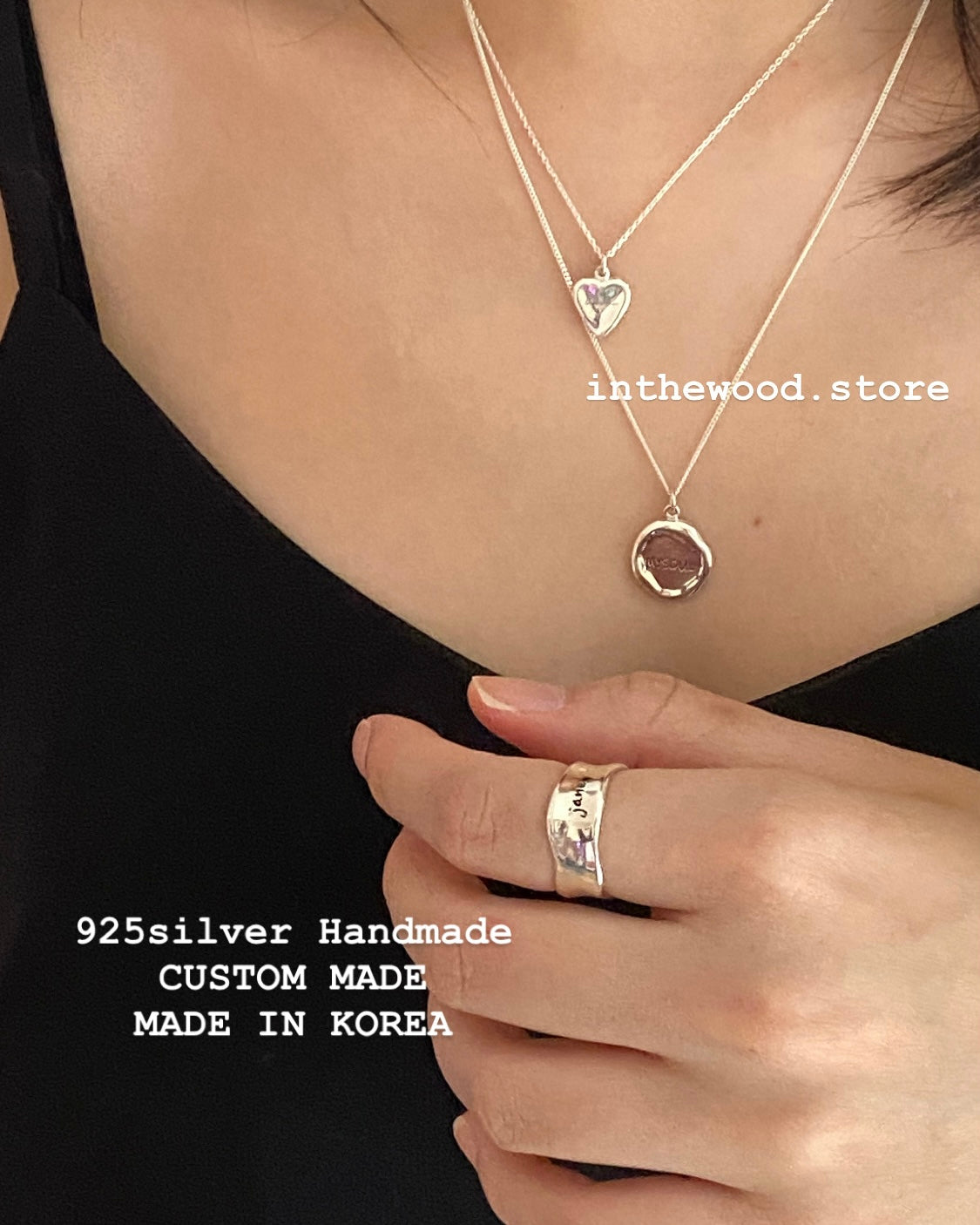 [Handmade 925silver] Customized Stamp Ring