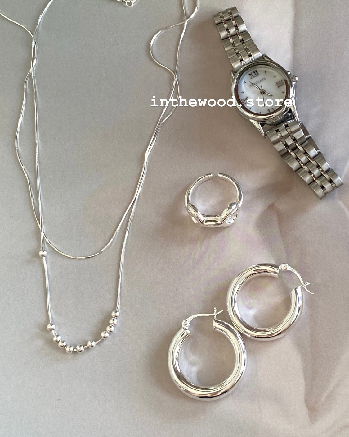 [925silver] Layer Dots Necklace