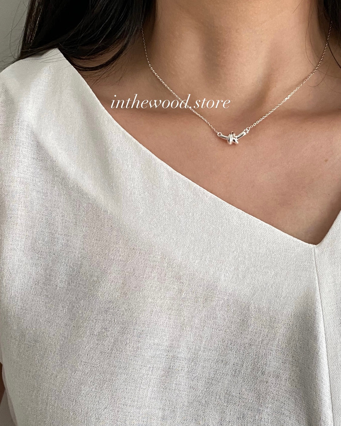 [925silver] Knot Necklace