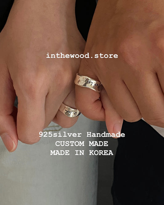 [Handmade 925silver] Customized Stamp Ring