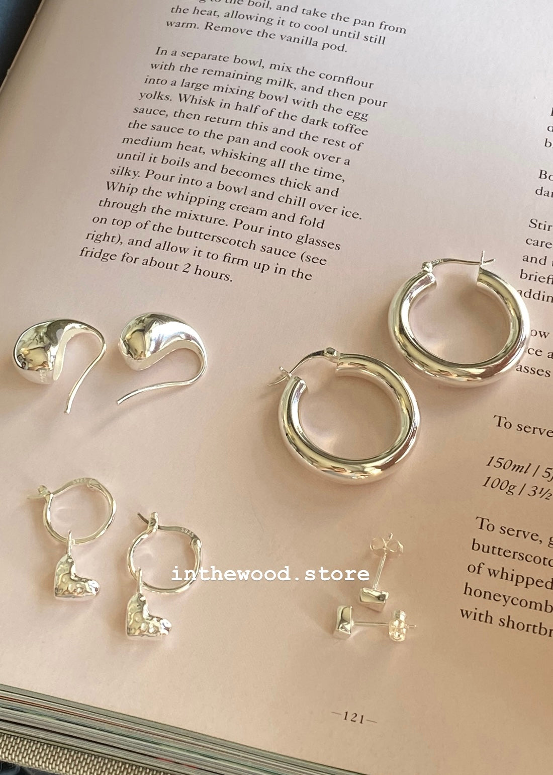 [925silver] Twinkle Heart Earrings