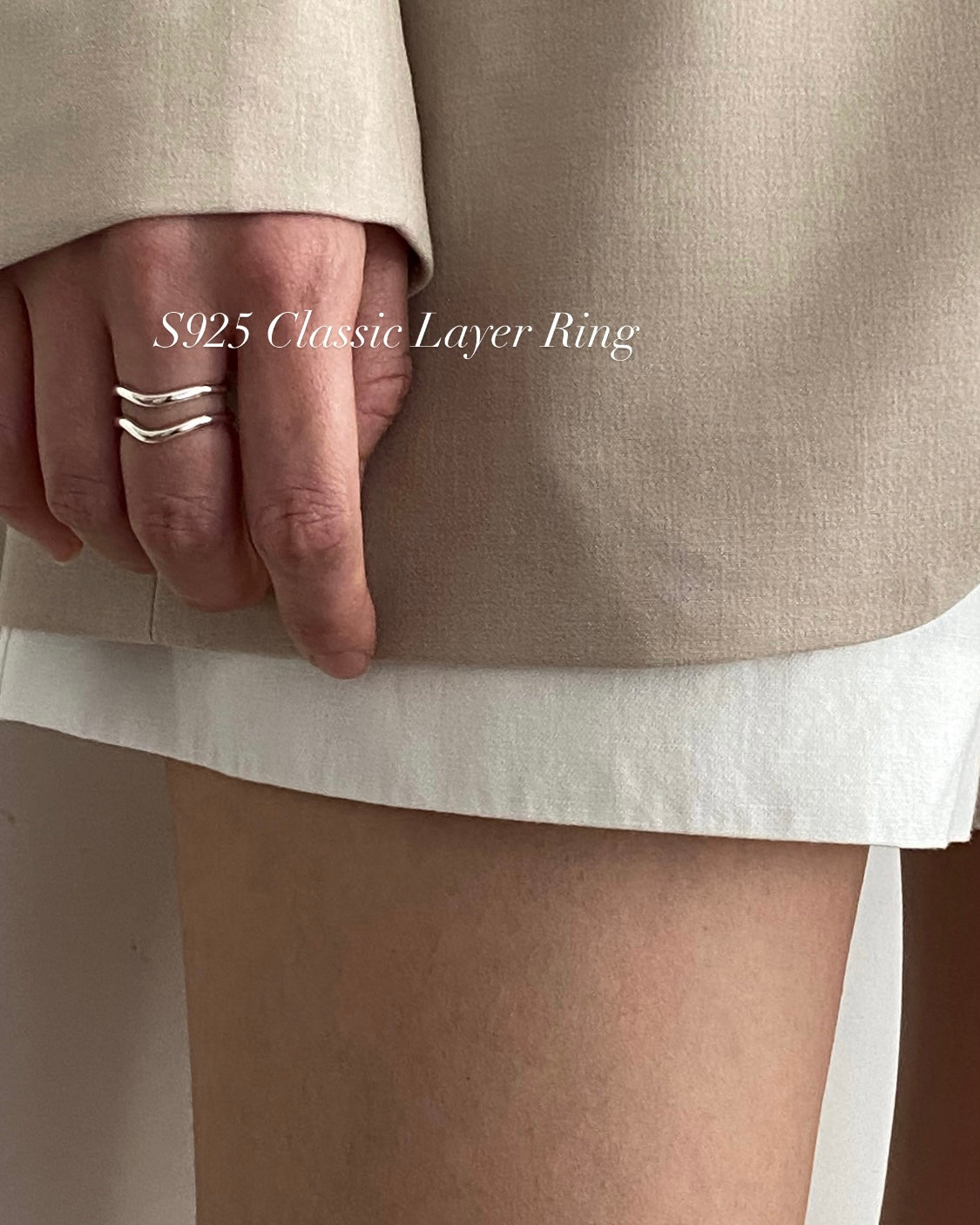[925silver] Classic Layer Ring