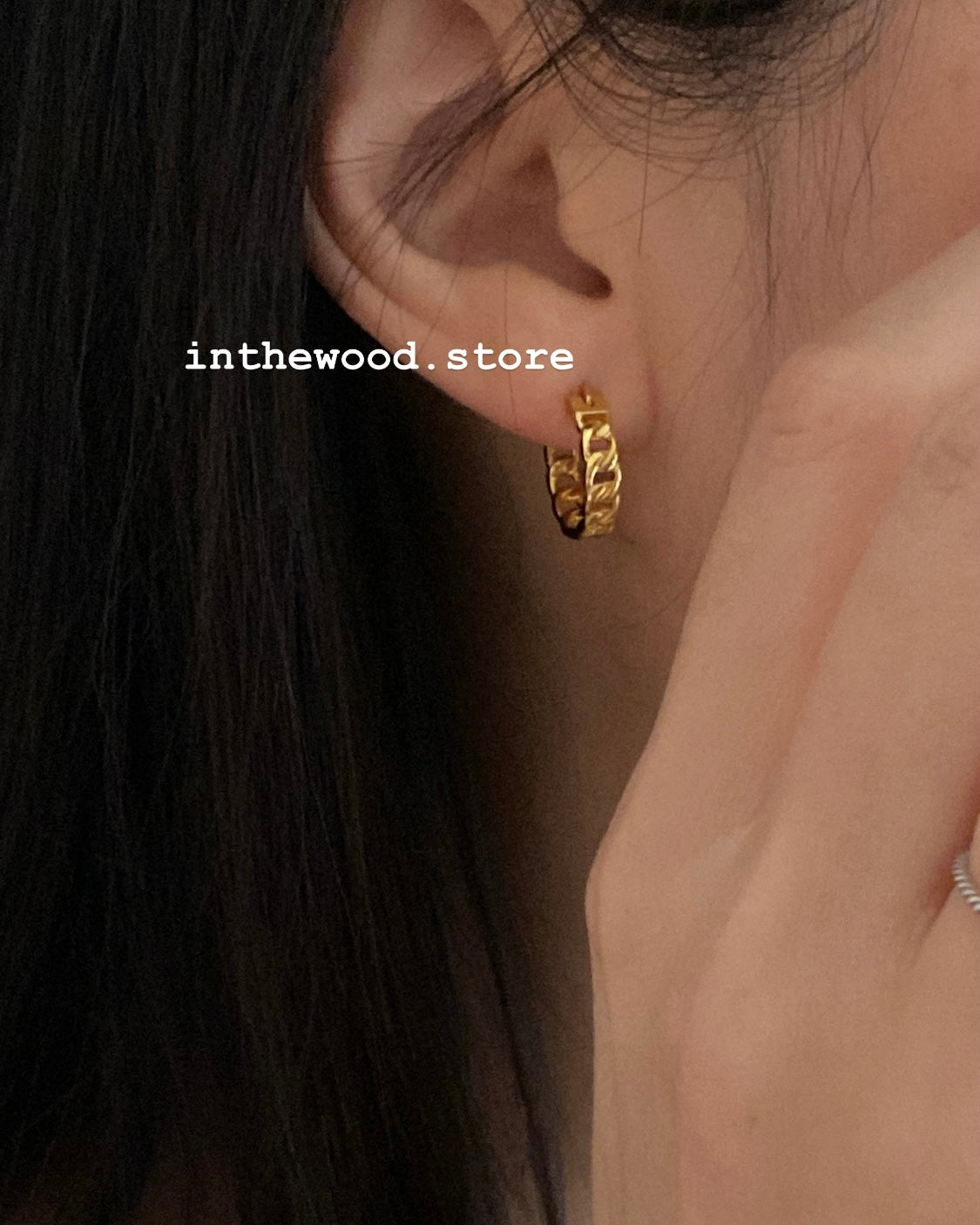 [925silver] Vintage Chain Earrings