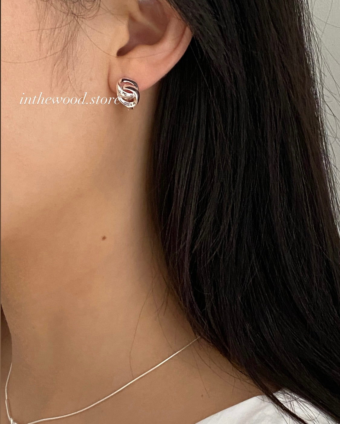 [925silver] Toggle One Touch Earrings