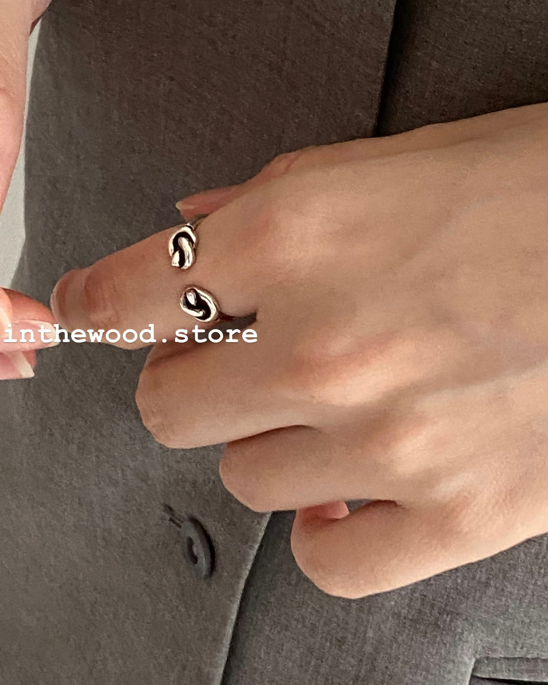[925silver] Vintage Double Knot Ring