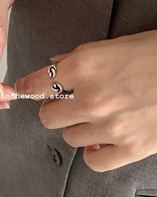 [925silver] Vintage Double Knot Ring