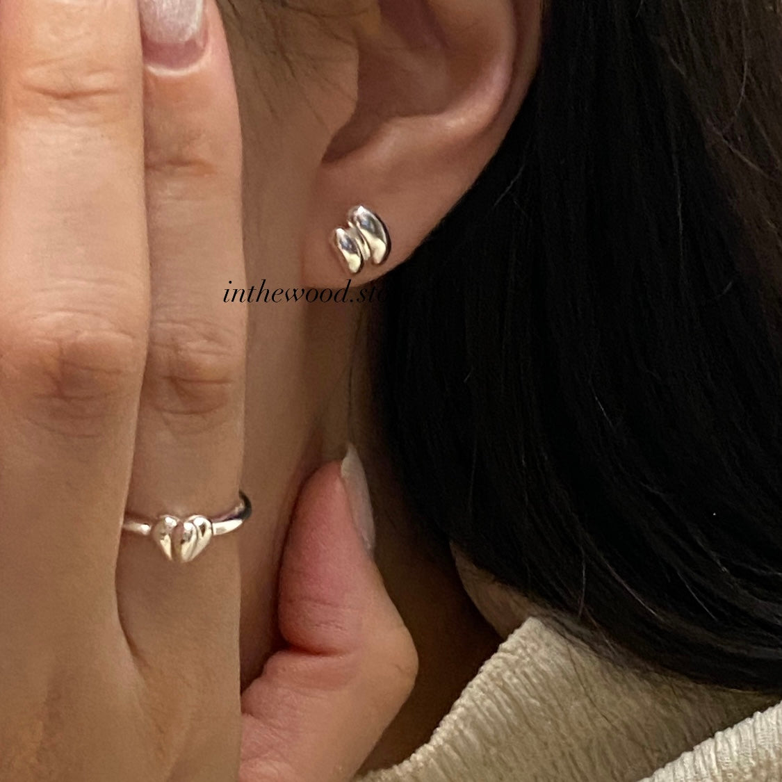 [925silver] Been Earrings