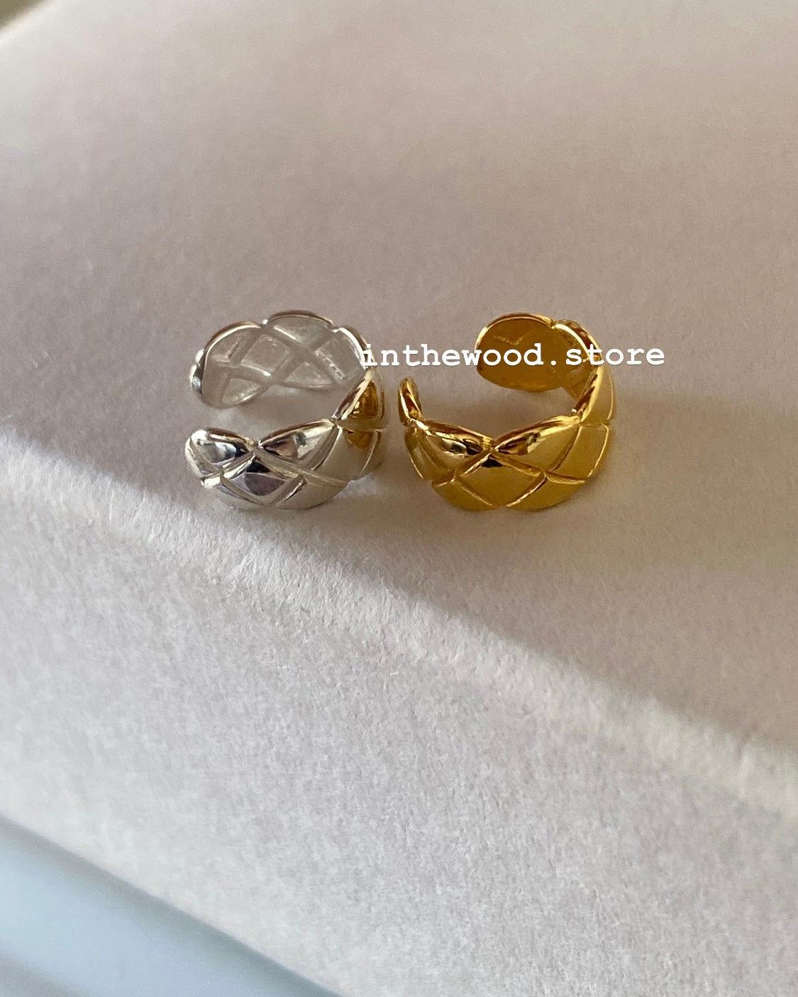 [925silver] Mini Lozenge Ear Cuff