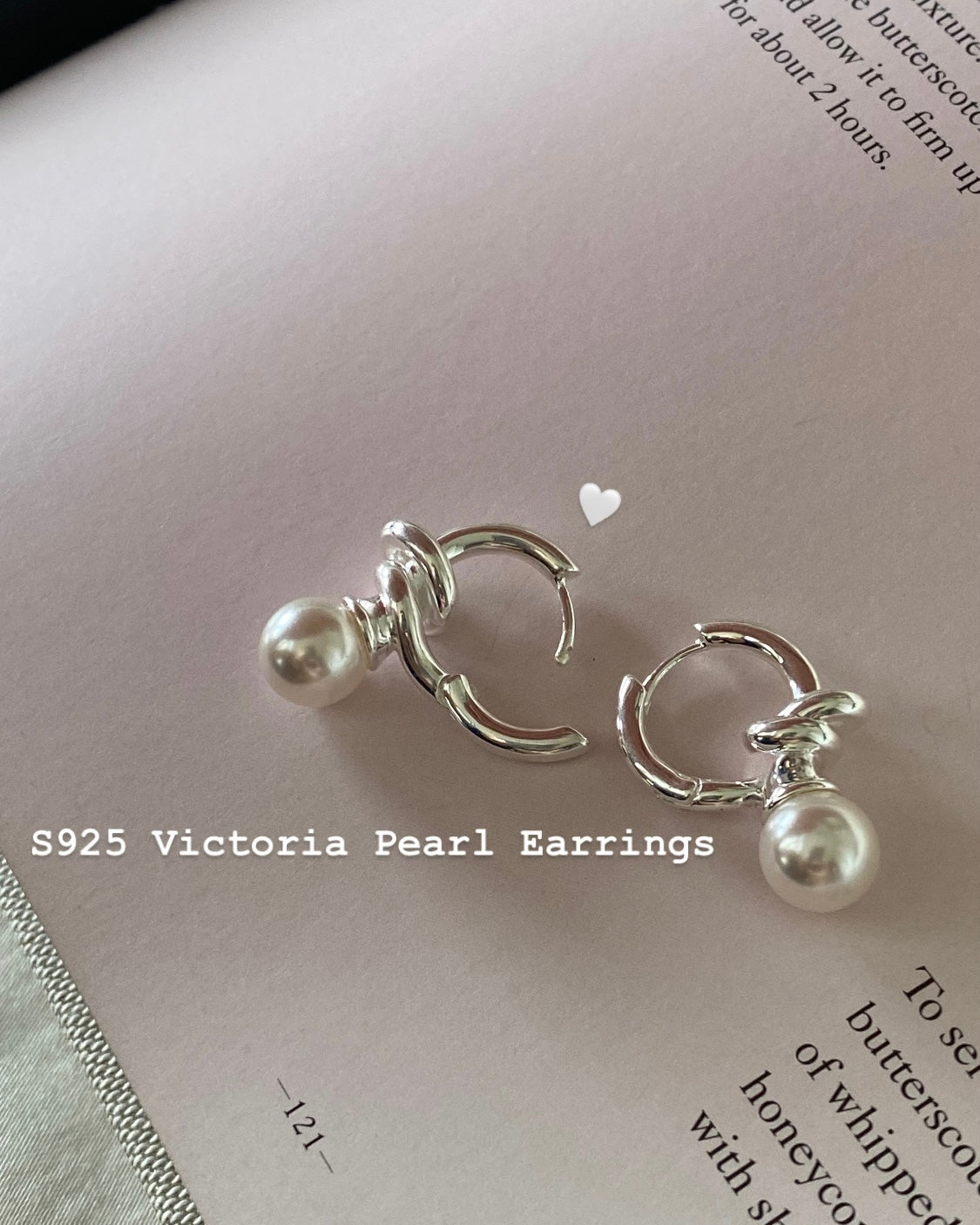 [925silver] Victoria Pearl Earrings