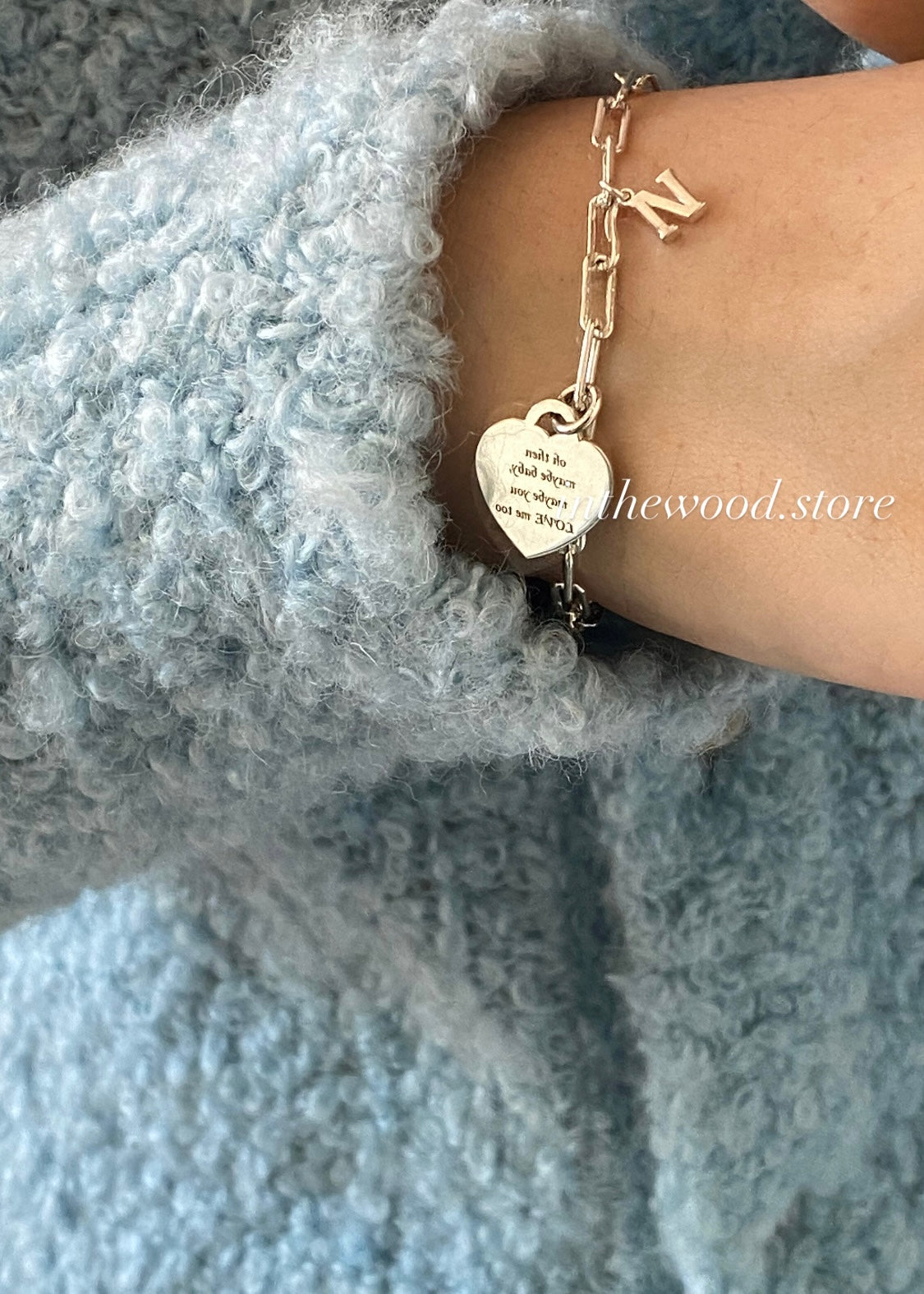 [925silver] 客制刻字  LOVE Letter Bracelet / Necklace