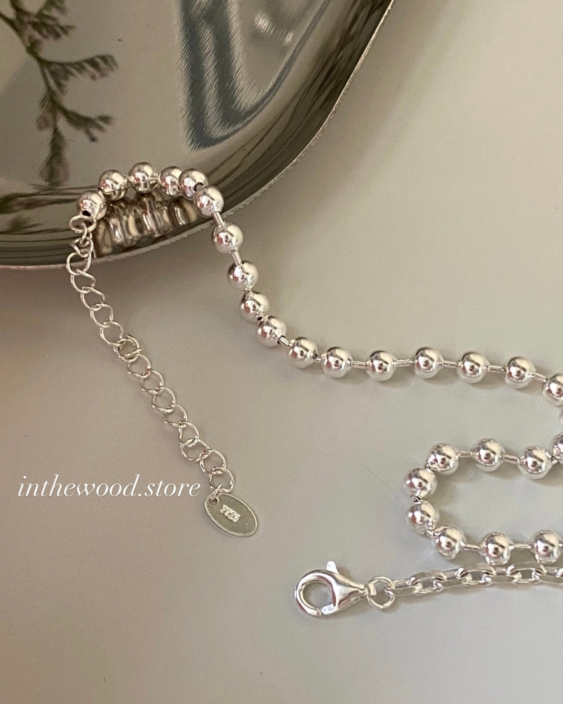 [925silver] Mix Toggle Necklace