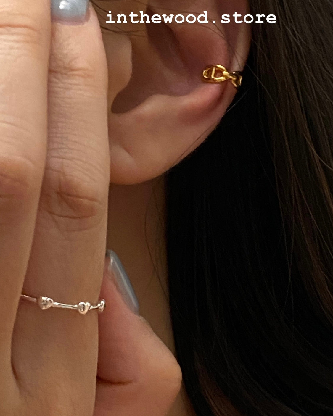 [925silver] MINI Toggle Ear Cuff