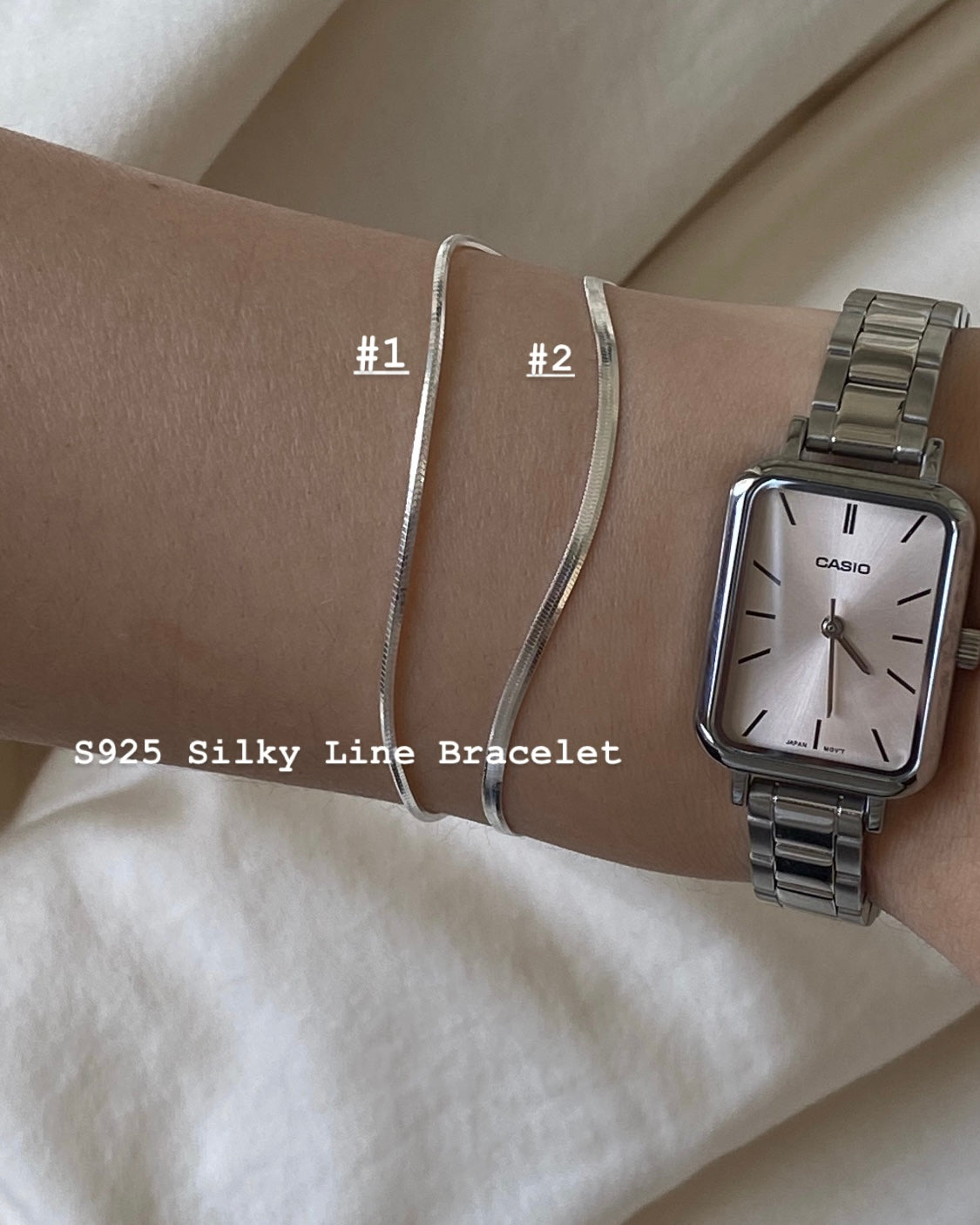 推薦款 🦋 [925silver] Silky Line Bracelet #1 & #2